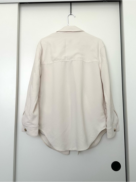 Wilfred Cream Collared Shacket - Picture 9 of 9